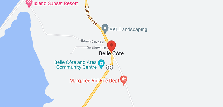 map of Old Belle Cote Road